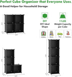 C&AHOME Cube Storage Organizer, 4-Cube Shelves Units, Closet Cabinet, DIY - Image 5