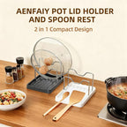2 in 1 Pot Lid Holder & Spoon Rest - Image 2