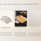 Baking Sheet Set of 3, Nonstick Heavy Duty Cookie Sheets - Image 5
