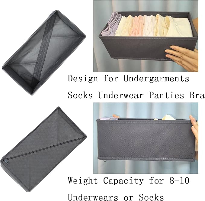 Bructhun Sock Drawer Organizer 9 Pack - Image 5