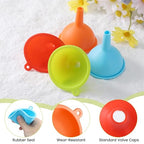 4 Pack Kitchen Silicone Funnel, Kitchen Funnel Set, Canning Silicone Funnels - Image 3