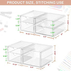 caktraie 2 Pack Desk Organizers, Makeup Organizer Storage - Image 3
