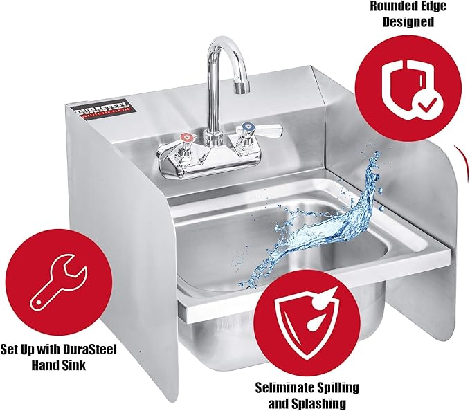 DuraSteel Stainless Steel Sink Splash Guard - Image 2