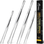 HOTEC Kitchen Tweezers Tongs Stainless Steel, Grill and Baking by Hotec