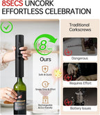 CIRCLE JOY Rechargeable Wine Opener Electric Wine Bottle Opener 7-in-1 Wine - Image 2