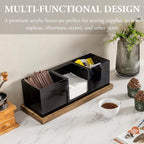 MyGift Coffee Organizer, Modern Acrylic Coffee and Tea Organizer - Image 2