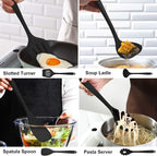 LIANYU 14 Pcs Silicone Kitchen Utensils Set - Image 4