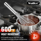 Walfos Whisk, 304 Stainless Steel whisk, No-Rust 7+9+11inch Whisks - Image 6