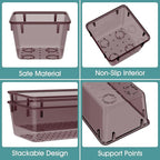 WOWBOX 25 PCS Plastic Drawer Organizer Set, 4 Sizes Desk Drawer Divider - Image 3