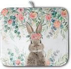 Easter Rabbit Dish Drying Mats for Kitchen Counter Easter Spring Watercolor by Kwlegh