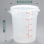 CURTA 22 Quart Translucent Round Food Storage Container - Image 2