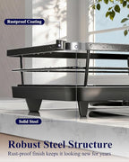 Kitsure Dish Drying Rack for Kitchen Counter, Stainless Steel Sink Organization - Image 6