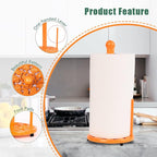 Orange Cast Iron Paper Towel Holder - Image 2