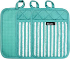 Alselo Silicone Pot Holders Set of 3 Heat Resistant & Non Slip Potholders - Image 8