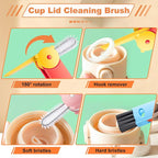 3 in 1 Cup Lid Cleaning Brush, Portable Gap Cleaner Brush - Image 4
