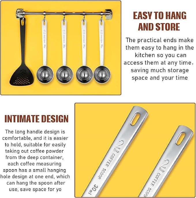 Geiserailie 8 Pcs 2 Tablespoon Scoops - Image 5