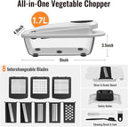 8 Blade All-in-1 Vegetable Chopper Mandoline Slicer - Image 2