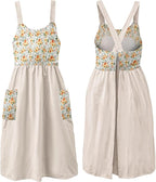 Uaussi Cotton Linen Apron Cross Back Work Apron by Uaussi