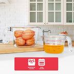 KOMUEE 4 Piece Glass Measuring Cups Set, 5 Oz, 4-Cup Liquid Measuring Cups - Image 2