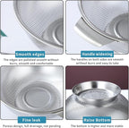 Kyraton Stainless Steel Colander 5 Quart, Professional Strainer - Image 7