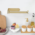 theaoo Paper Towel Holder Under Cabinet, One-Handed Tear Wall Mount Paper Towel - Image 5
