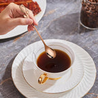Rose Gold Tulip/Rose Handle 12-Pcs Mini Coffee Spoons Set - Image 5