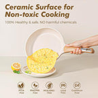 SENSARTE Ceramic Cookware Sets, Pots and Pans Set Non stick, Non toxic Healthy - Image 3