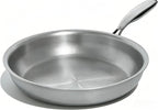 Umite Chef 12 inch 5 Ply Stainless Steel Frying Pan Non-Toxic PFOA&PTFE Free by UmiteChef