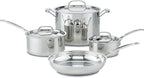 Cuisinart 7-Piece Stainless Steel Pots and Pans Set, Cookware Set Compatible by Cuisinart