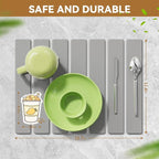 Stone Dish Drying Mat for Kitchen Counter, 15.5''x11.8'' Foldable Quick Dry - Image 5