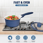 1.5QT Nonstick Saucepan with Lid - Image 6