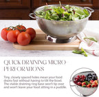 Bellemain Colander for Kitchen – 5 Qt Stainless Steel Strainer - Image 3