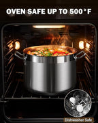 Cooks Standard Stockpots Stainless Steel, 8 Quart Professional Grade Stock Pot - Image 7
