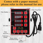 Relaxweex 1 Pack Commercial 4 Channel Digital Kitchen Timer, Wall Mount or - Image 3