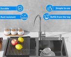 Built in Soap Dispenser for Kitchen Sink, Brushed Nickel Stainless Steel - Image 3