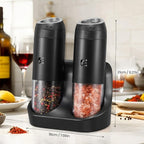 Rechargeable Gravity Electric Salt Grinder Set - Image 9