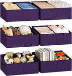 DIMJ Large Closet Shelf Organizer Bins 6 Packs by DiMJ