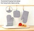 Oven Mitts and Pan Racks 4-Piece Set, Extended Kitchen Oven Mitts and Pan Racks - Image 5