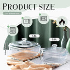 Maxcheck 2 Pieces Glass Casserole Dish - Image 2