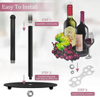 Hexagram Wine Paper Towel Holder, Wine Kitchen Bar Decor, Retro Decor - Image 7