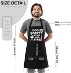 TOSHE Funny Apron Waterdrop Resistant Cotton Apron - Image 6