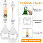 FoldTier 6 Pcs Beadable Beer Opener Reusable Bottle Opener Decorative - Image 2