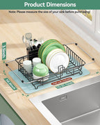 Expandable Dish Drying Rack for in-Sink, and Counter Use, Dish Drainer - Image 7