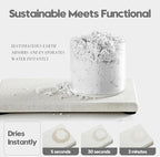 Razborci 4PCS Bathroom Sink Vanity Trays, Diatomaceous Earth Quick Stone Drying - Image 4