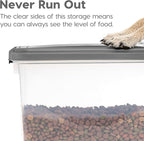IRIS USA 30 lbs & 11 lbs Combo Airtight Dog Food Storage Container, Stackable - Image 8