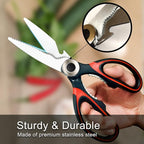 Kitchen Scissors 2 Pack Kitchen Shears All Purpose Heavy Duty Dishwasher Safe - Image 3