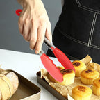 HINMAY 7-Inch Mini Silicone Tongs Small Serving Tongs - Image 4