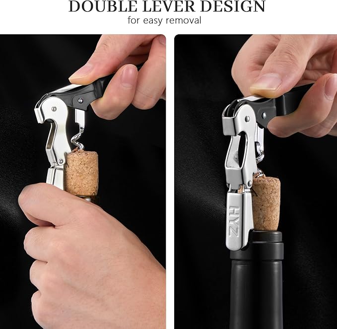 HYZ 2-Pack Wine Opener Waiter Corkscrew, Professional Wine Key - Image 4