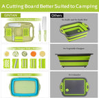 Gintan Camping Cutting Board, 9-in-1 Collapsible Chopping Board - Image 3