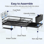 Large Dish Drying Rack, Expandable Dish Rack - Image 8
